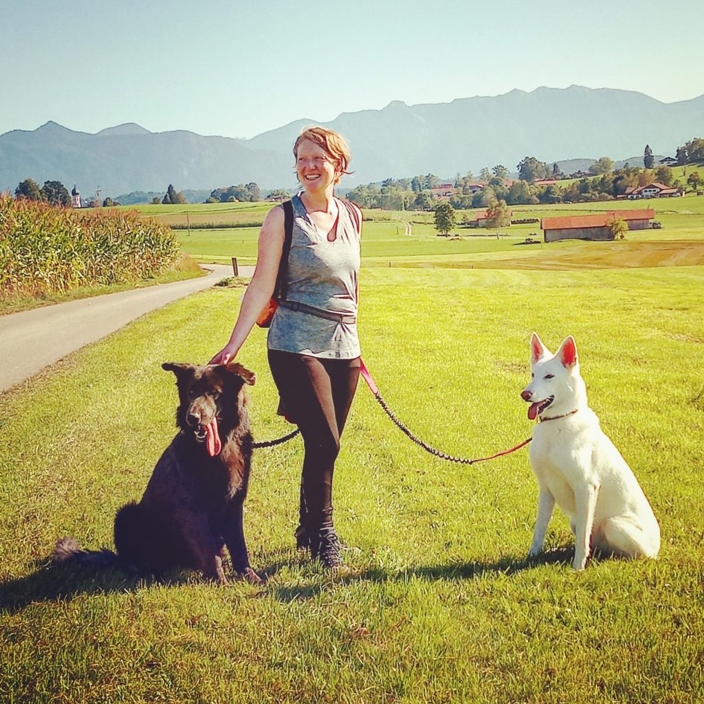 Susanne Galla mit Jace und Shiva